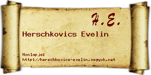 Herschkovics Evelin névjegykártya